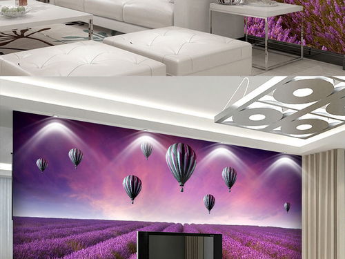 北歐薰衣草田園 詩(shī)意棲居，電視背景墻壁畫(huà)的藝術(shù)靈感